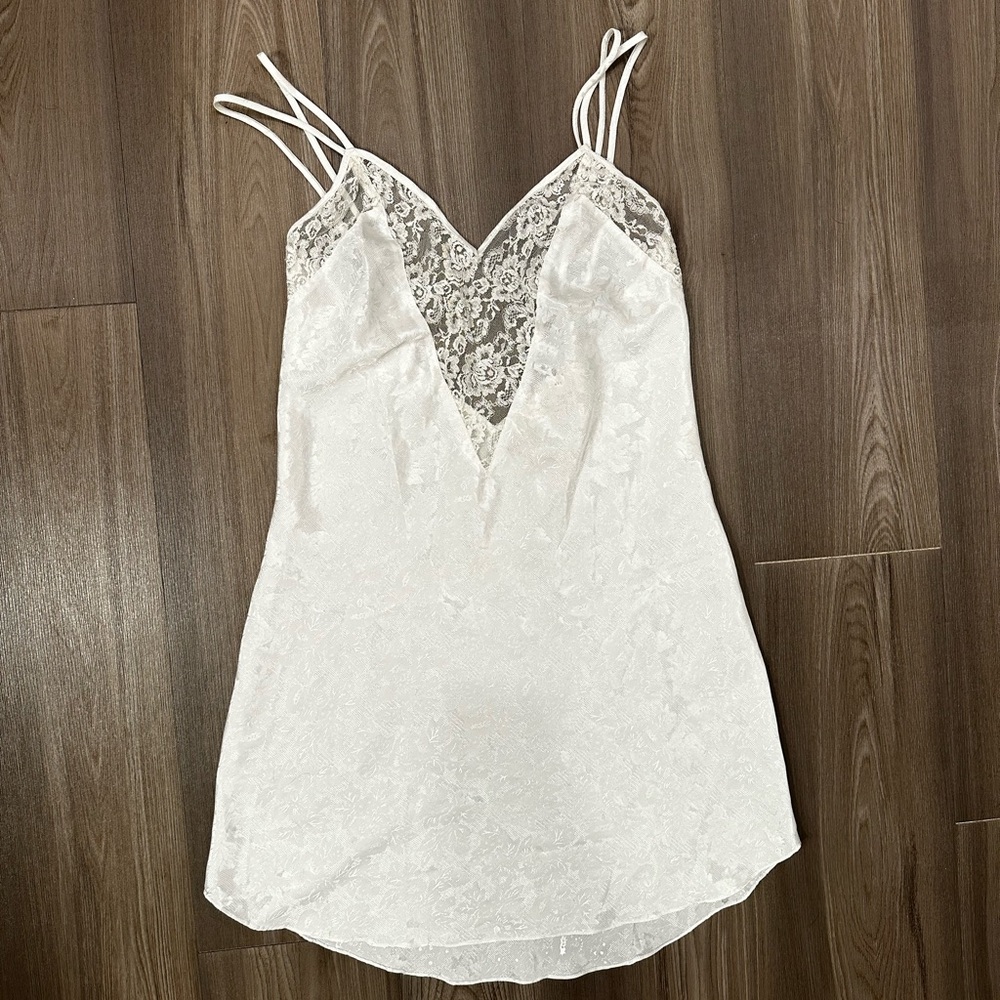 Vintage 90s Victoria's Secret White Lace Dress